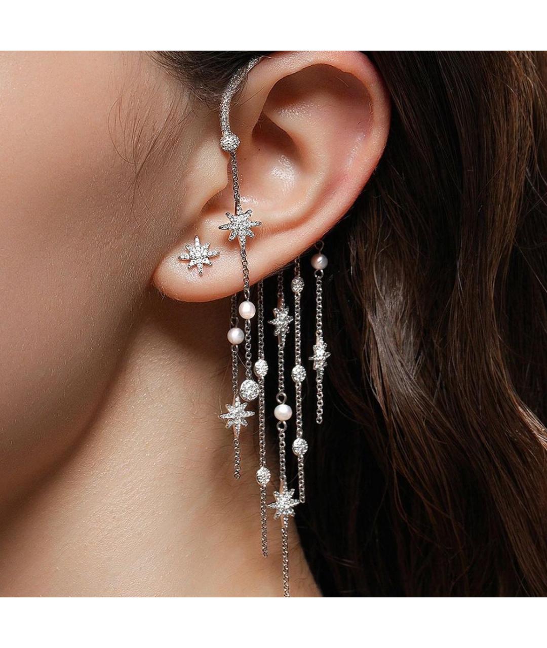 APM Monaco Серебряные серебряные клипсы, фото 4