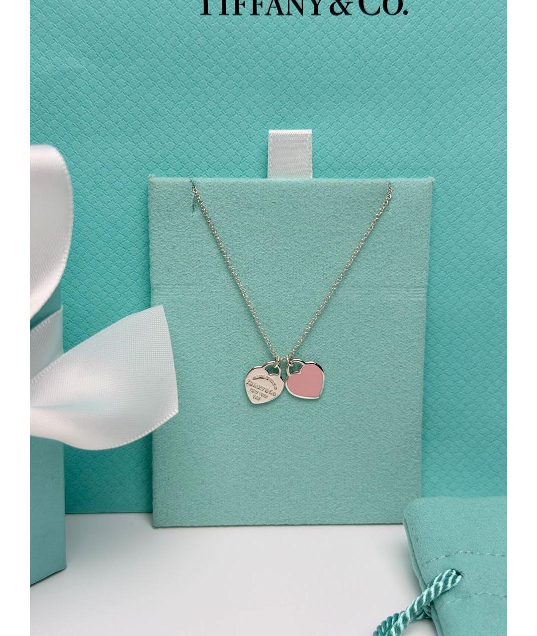 TIFFANY&CO Розовое серебряное колье, фото 3