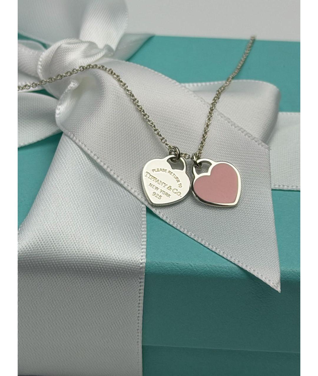 TIFFANY&CO Розовое серебряное колье, фото 4