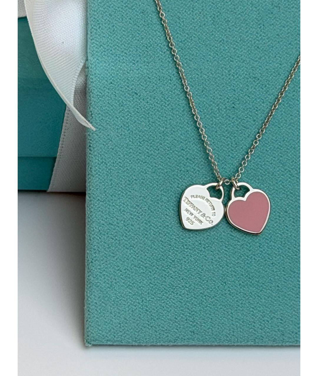 TIFFANY&CO Розовое серебряное колье, фото 4