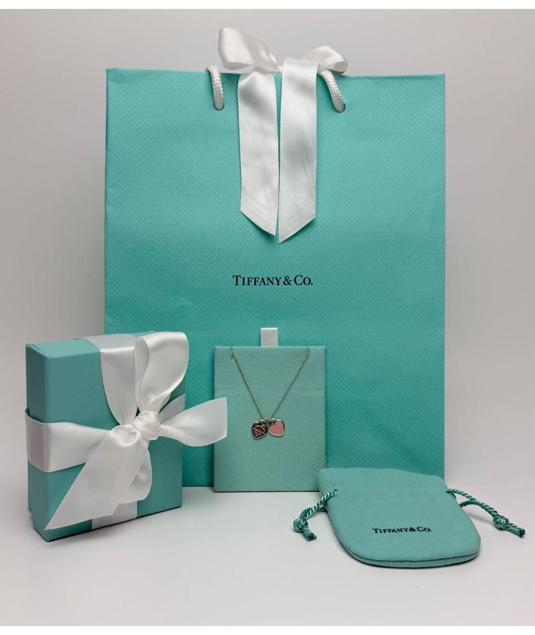 TIFFANY&CO Розовое серебряное колье, фото 2