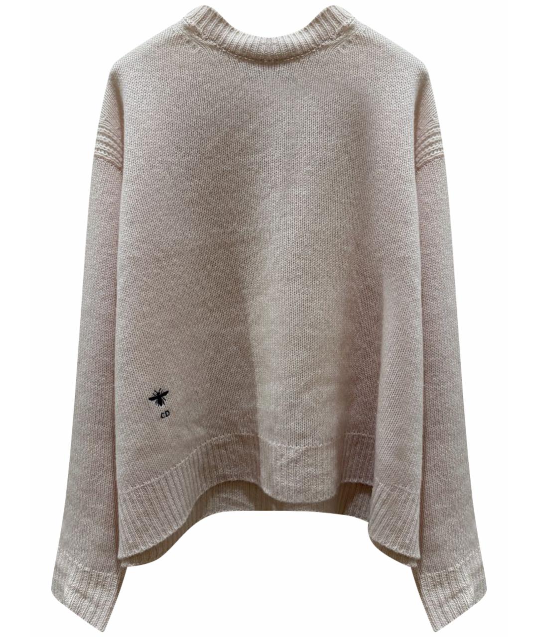 CHRISTIAN DIOR Розовый кашемировый джемпер / свитер, фото 1