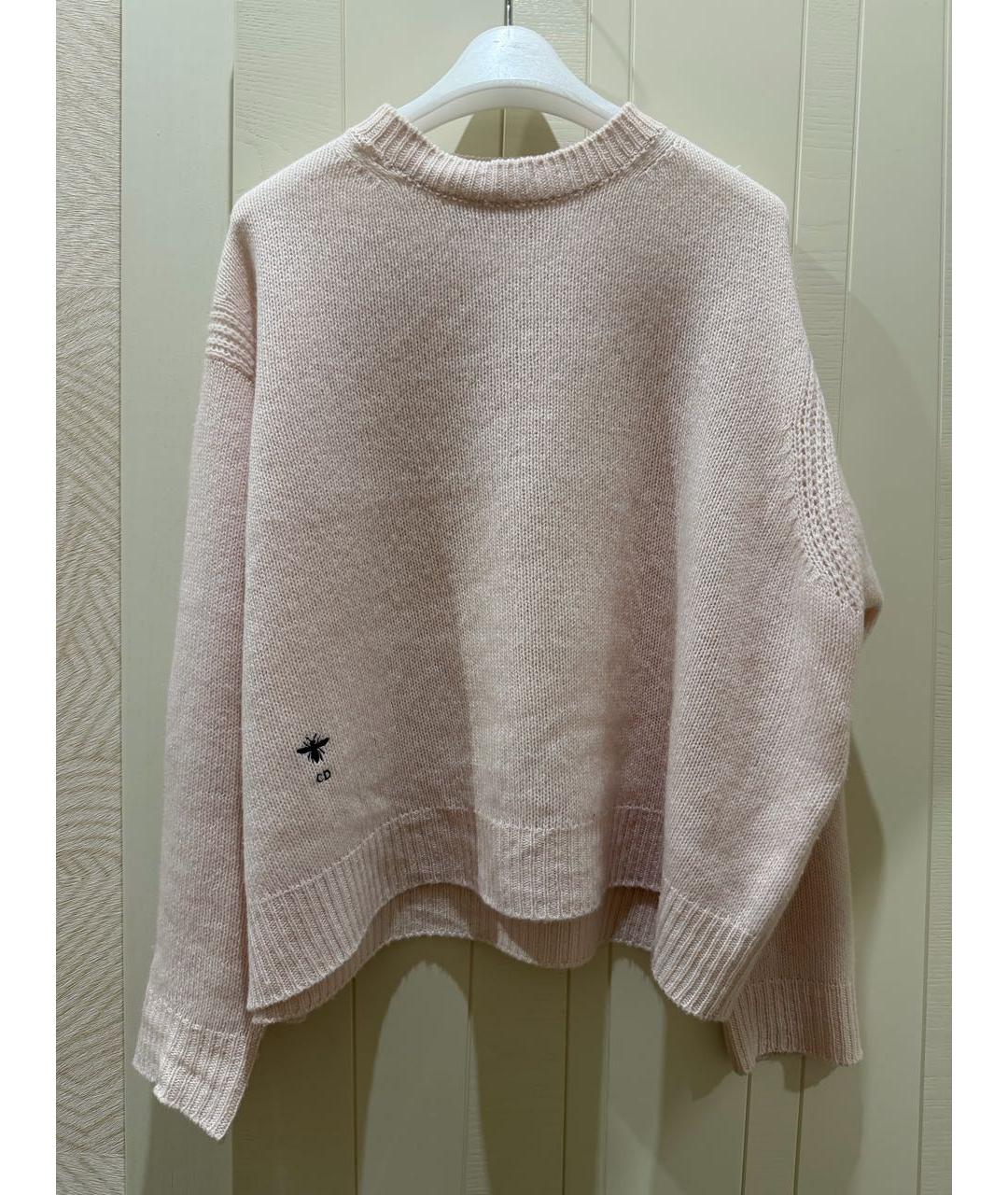 CHRISTIAN DIOR Розовый кашемировый джемпер / свитер, фото 8