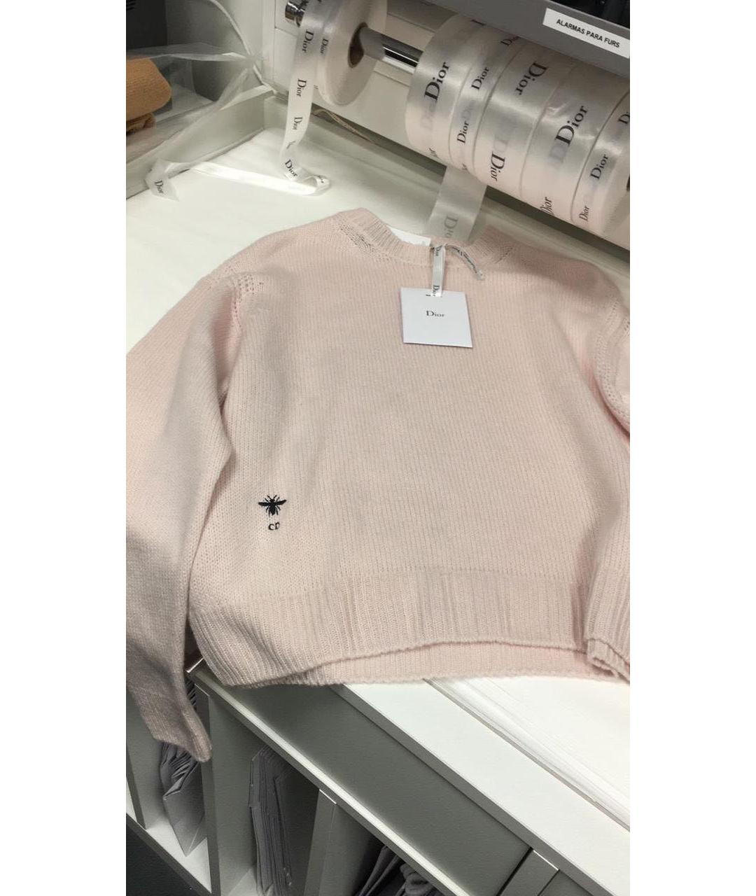 CHRISTIAN DIOR Розовый кашемировый джемпер / свитер, фото 2