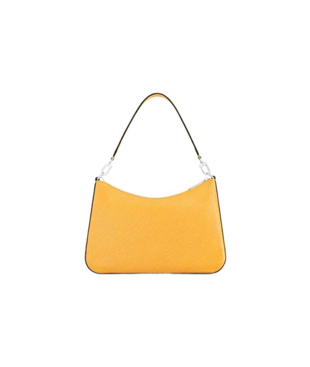 LOUIS VUITTON Желтая кожаная сумка через плечо, фото 3