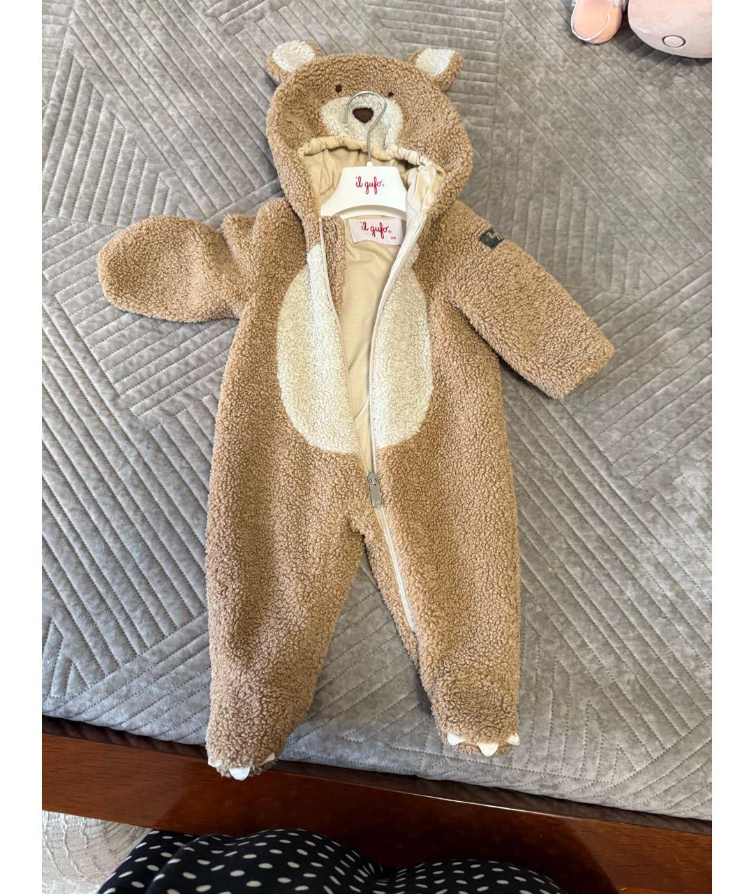 IL GUFO Коричневый комбинезон, фото 2