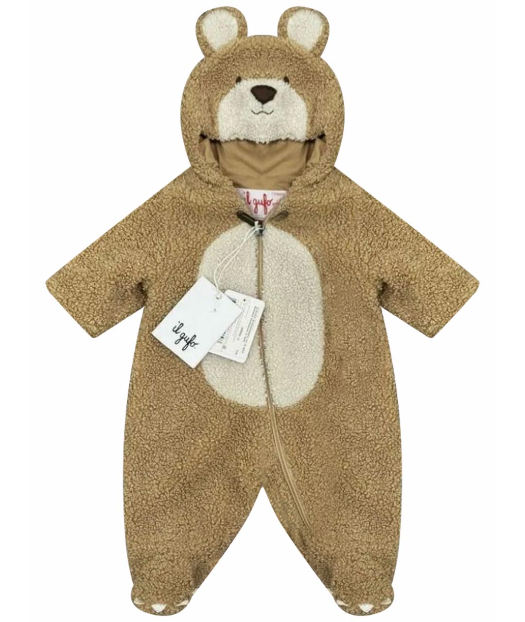 IL GUFO Коричневый комбинезон, фото 1