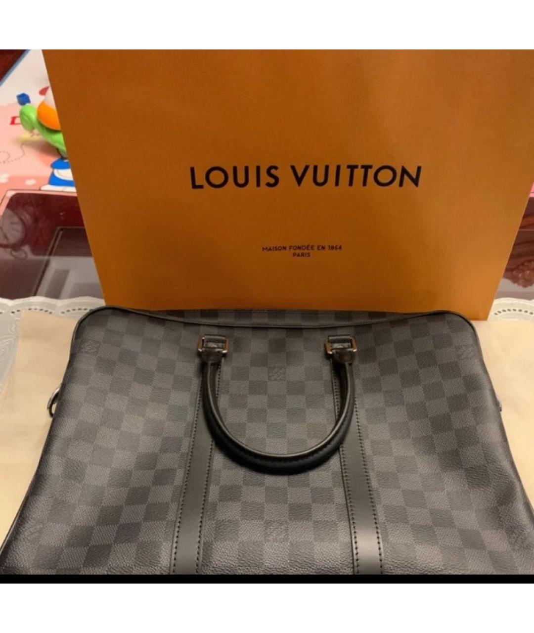 LOUIS VUITTON Серая сумка тоут, фото 2