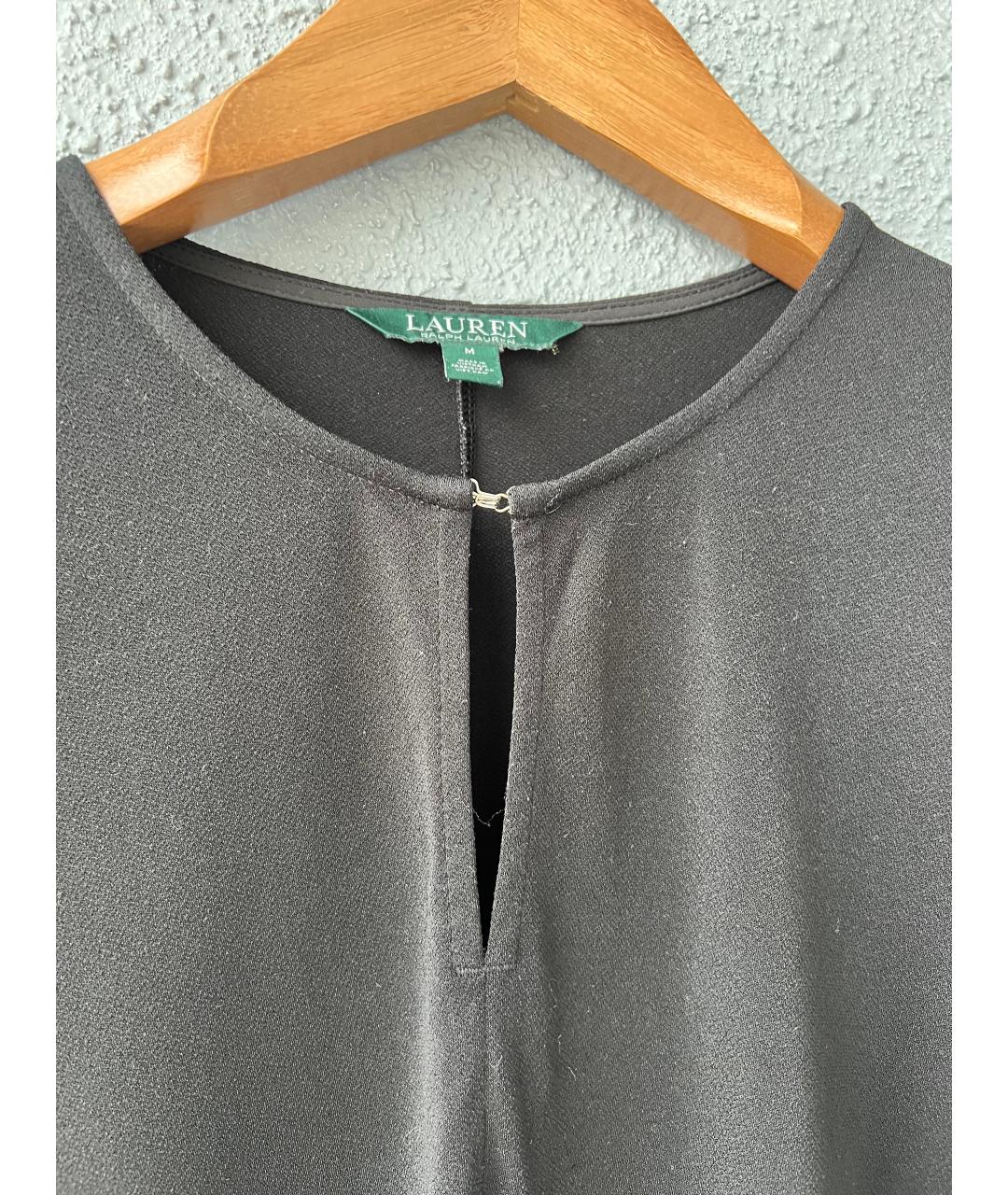 RALPH LAUREN Черная полиэстеровая блузы, фото 6