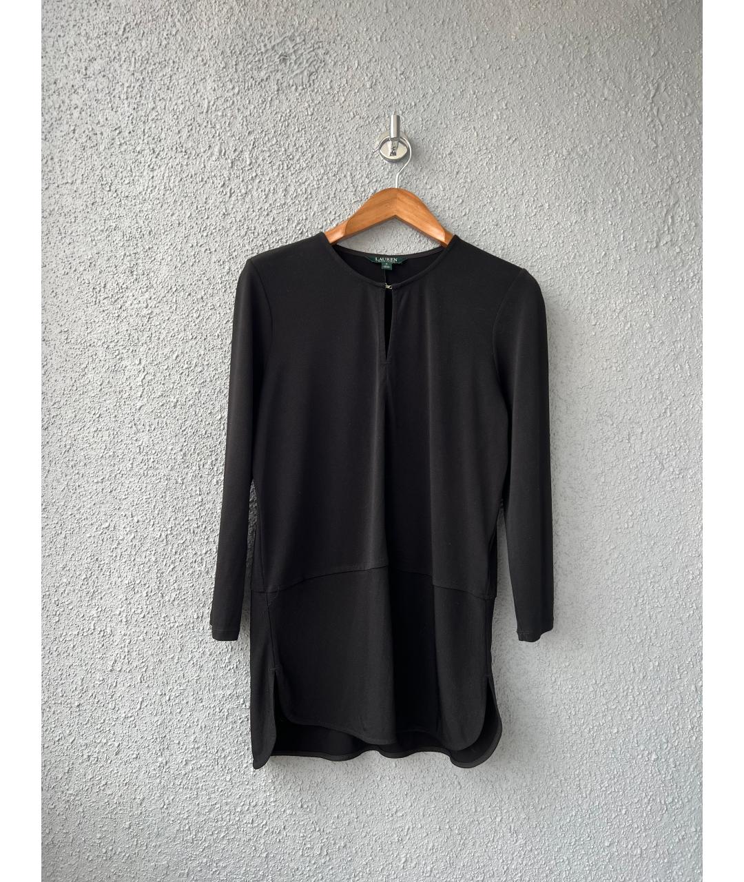 RALPH LAUREN Черная полиэстеровая блузы, фото 7