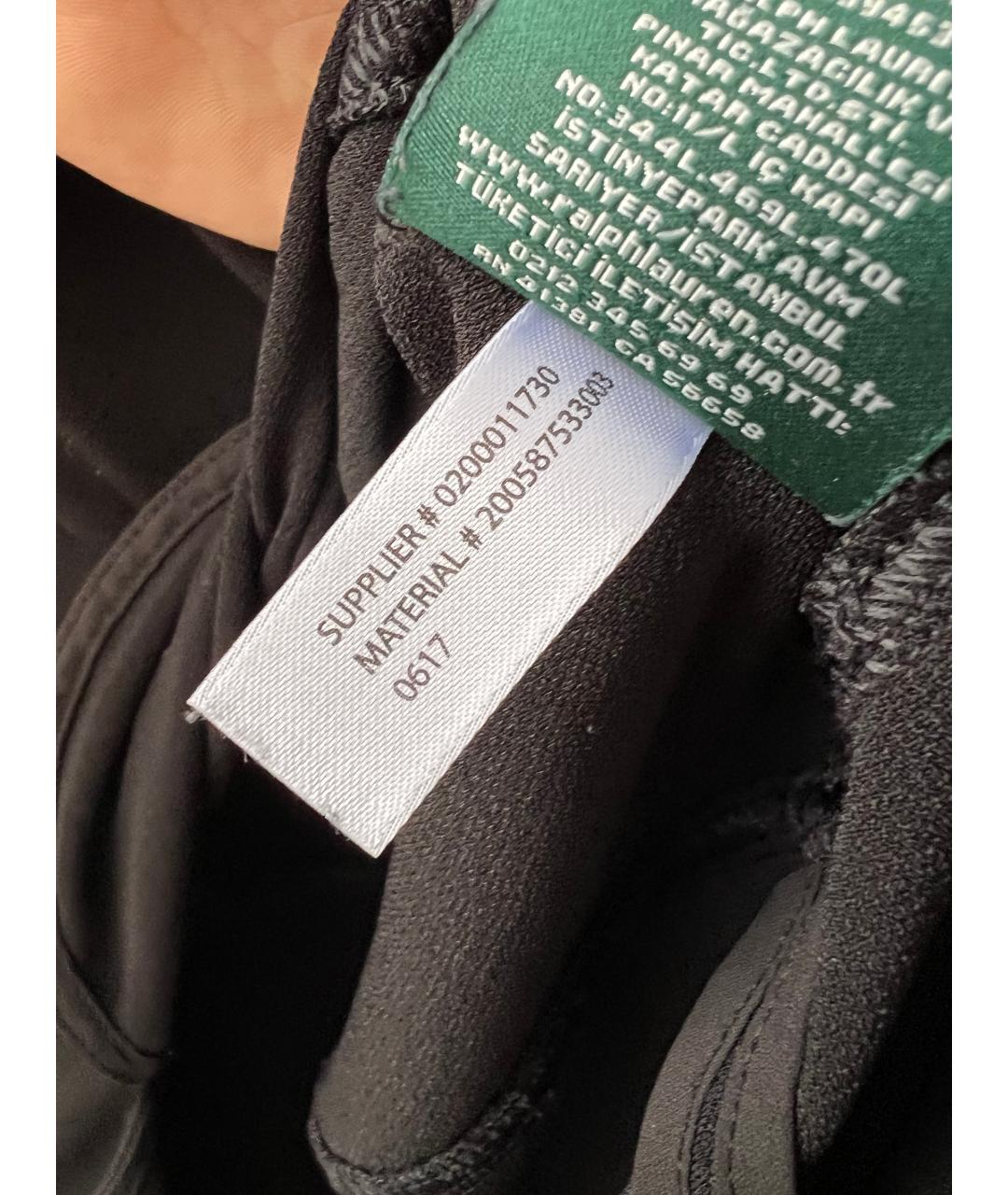 RALPH LAUREN Черная полиэстеровая блузы, фото 5