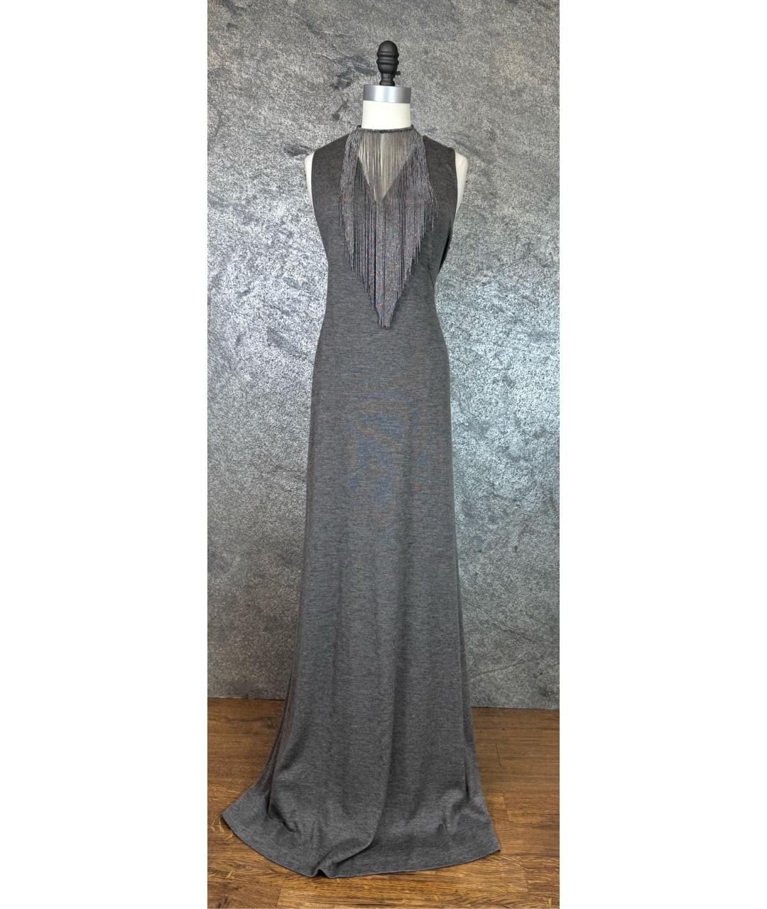 RALPH LAUREN PURPLE LABEL Антрацитовое кашемировое платье, фото 5