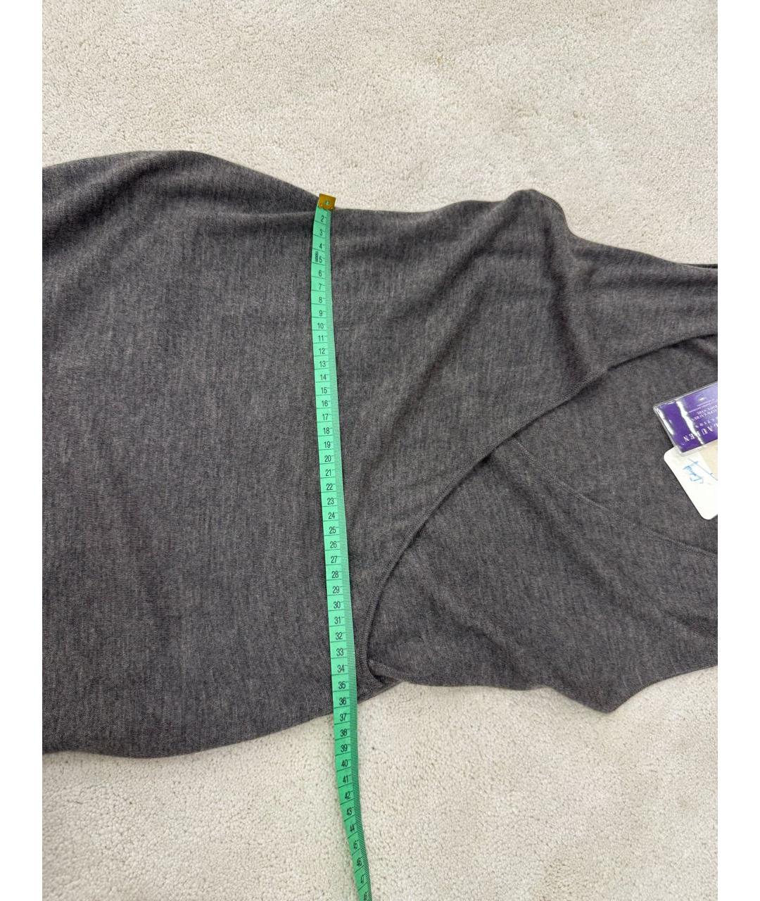 RALPH LAUREN PURPLE LABEL Антрацитовое кашемировое платье, фото 8