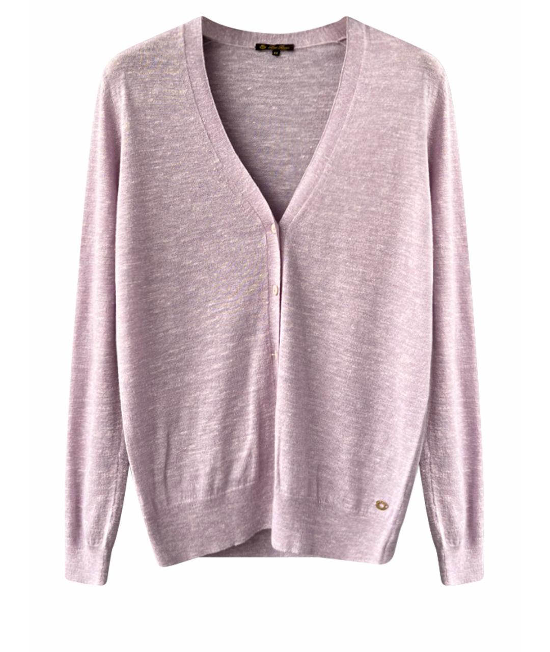 LORO PIANA Розовый кашемировый кардиган, фото 1