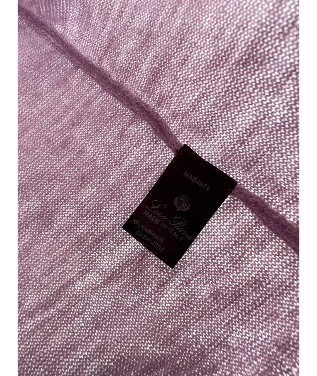 LORO PIANA Розовый кашемировый кардиган, фото 5