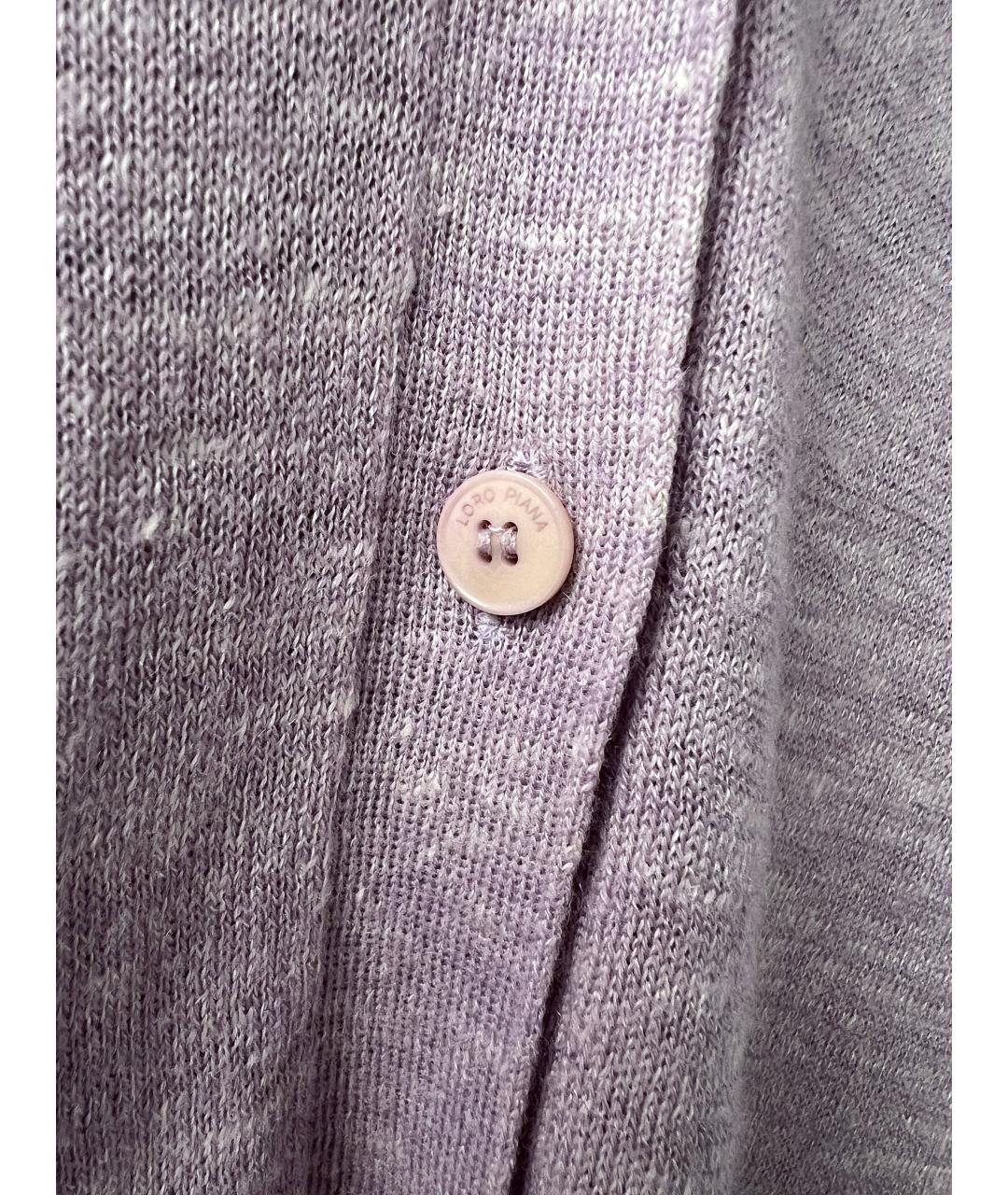 LORO PIANA Розовый кашемировый кардиган, фото 3