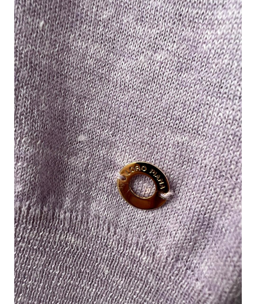 LORO PIANA Розовый кашемировый кардиган, фото 2