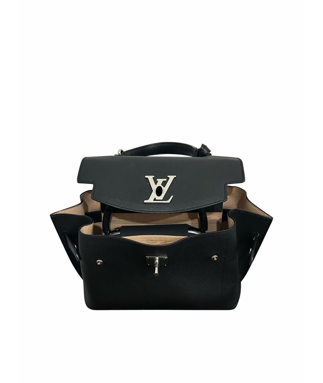 LOUIS VUITTON Черная кожаная сумка через плечо, фото 1