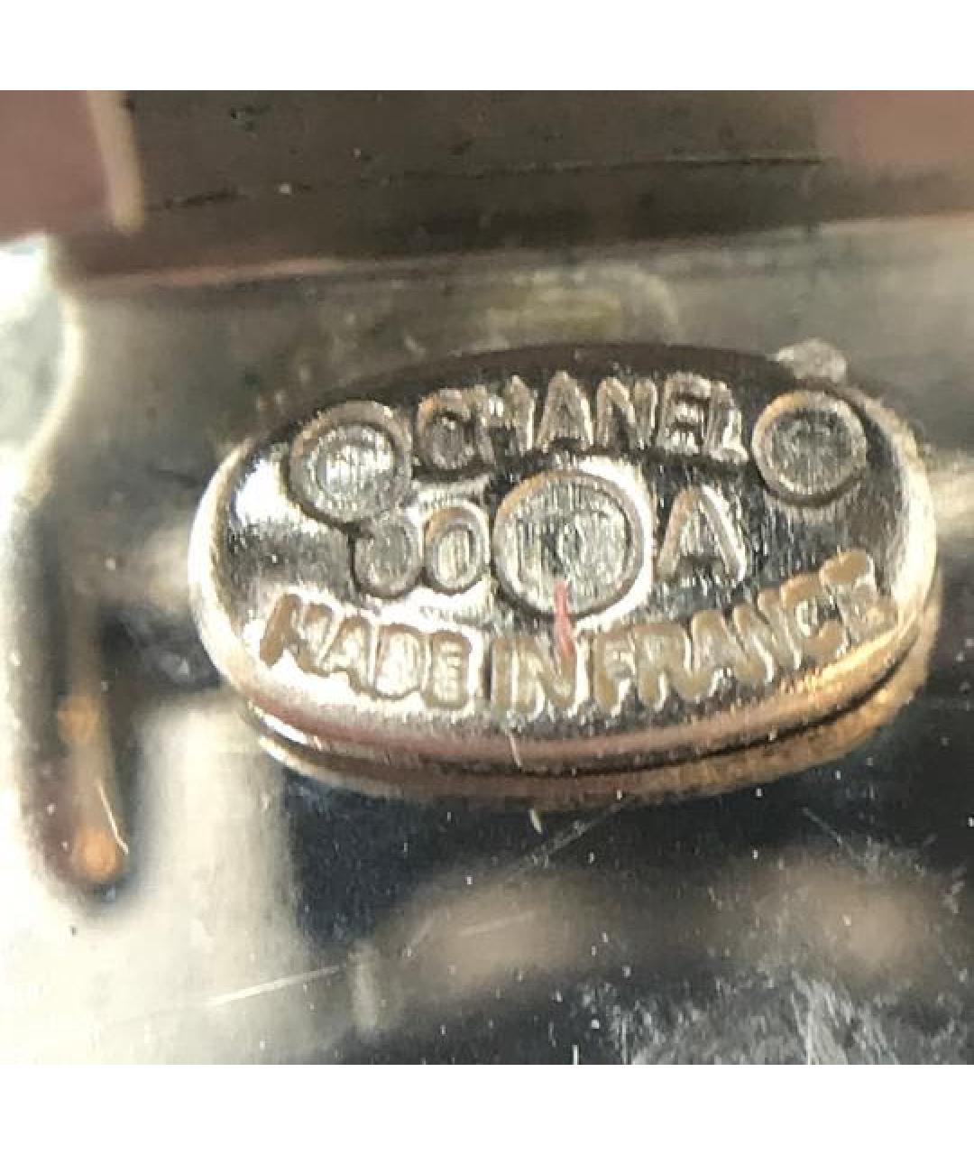 CHANEL Бирюзовые металлические клипсы, фото 3