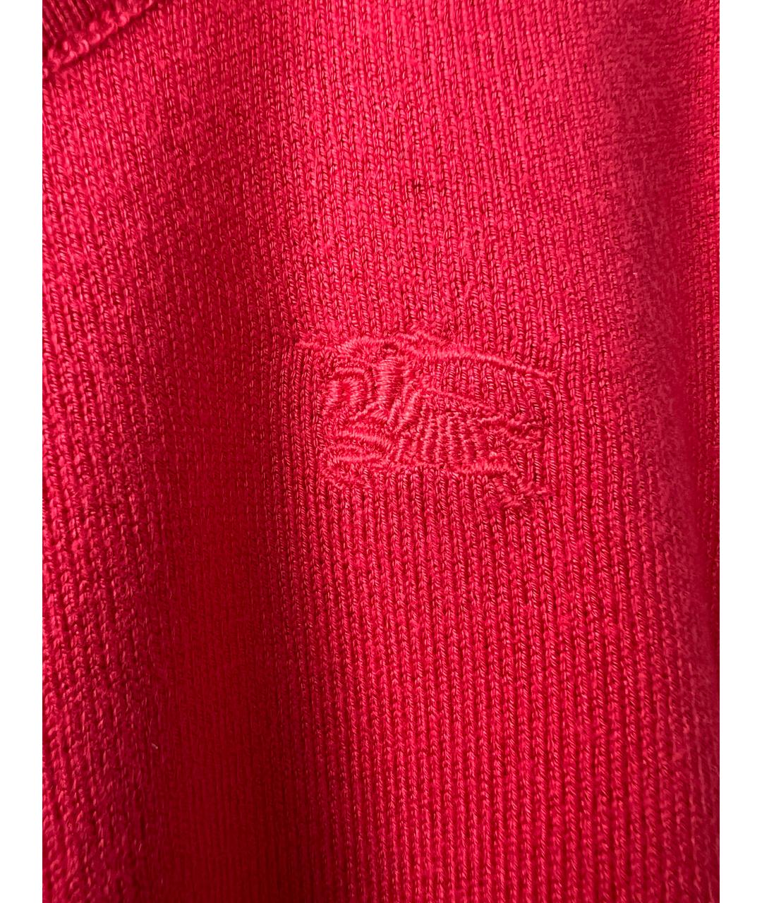 BURBERRY Коралловый вискозный джемпер / свитер, фото 2