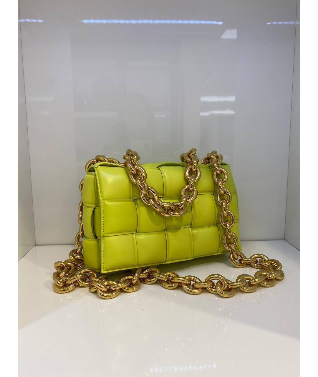 BOTTEGA VENETA Зеленая кожаная сумка через плечо, фото 2