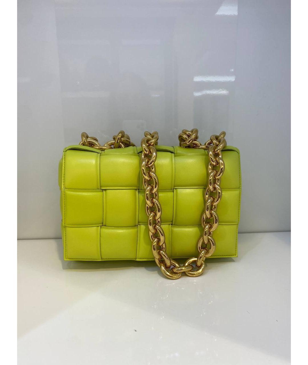 BOTTEGA VENETA Зеленая кожаная сумка через плечо, фото 4