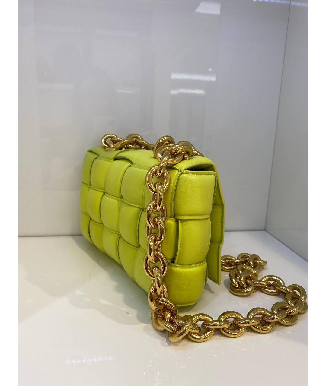 BOTTEGA VENETA Зеленая кожаная сумка через плечо, фото 3