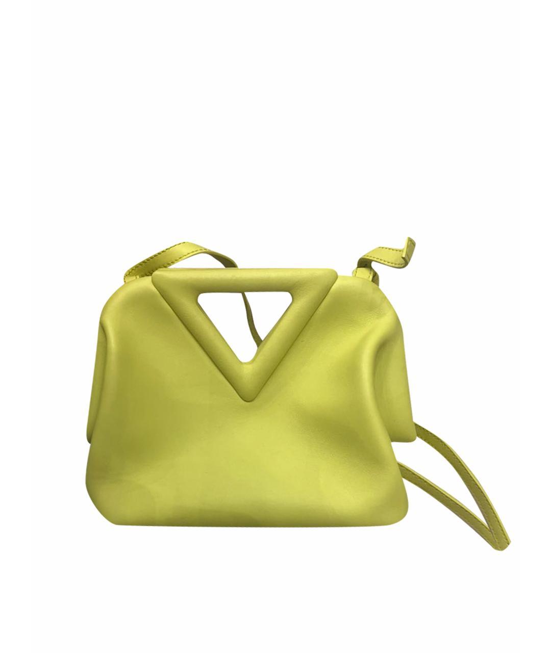 BOTTEGA VENETA Зеленая кожаная сумка через плечо, фото 1