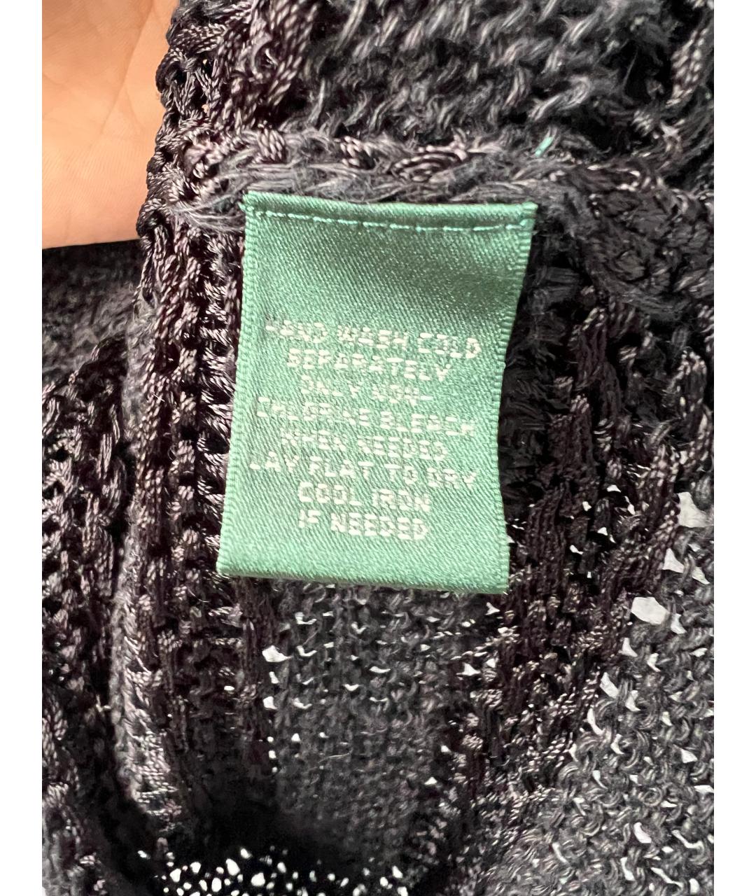 RALPH LAUREN Черная льняная жилетка, фото 3