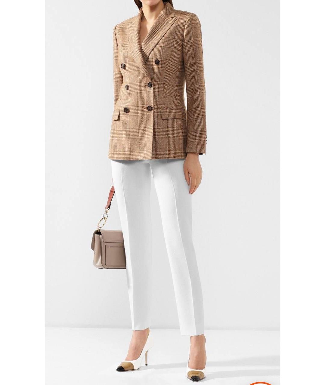 KITON Коричневый кашемировый жакет/пиджак, фото 6