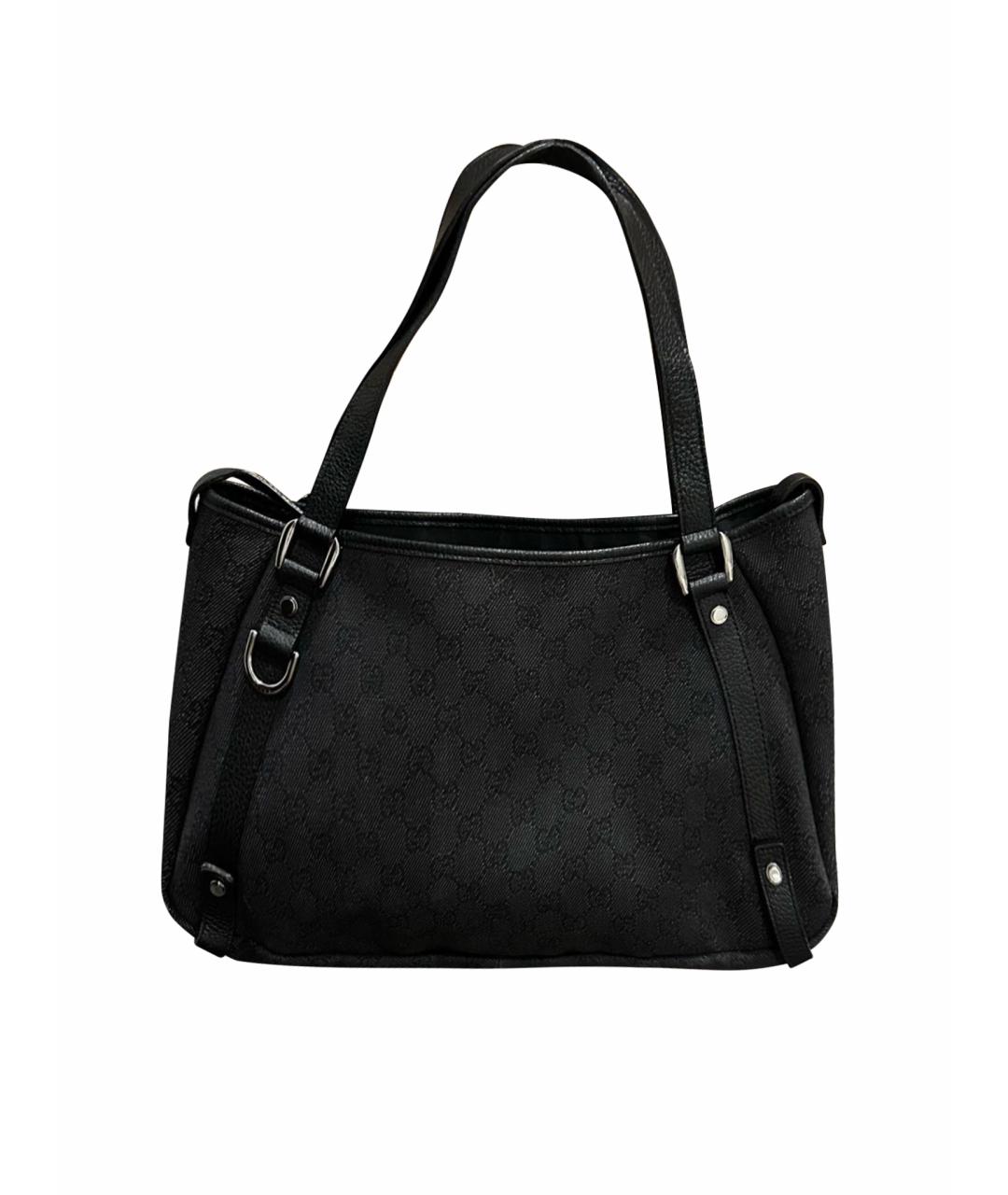 GUCCI Черная тканевая сумка через плечо, фото 1