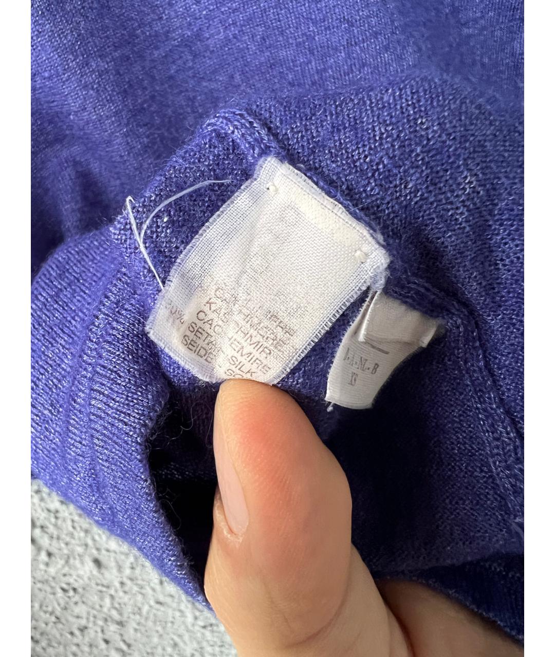 BRUNELLO CUCINELLI Синяя кашемировая водолазка, фото 3