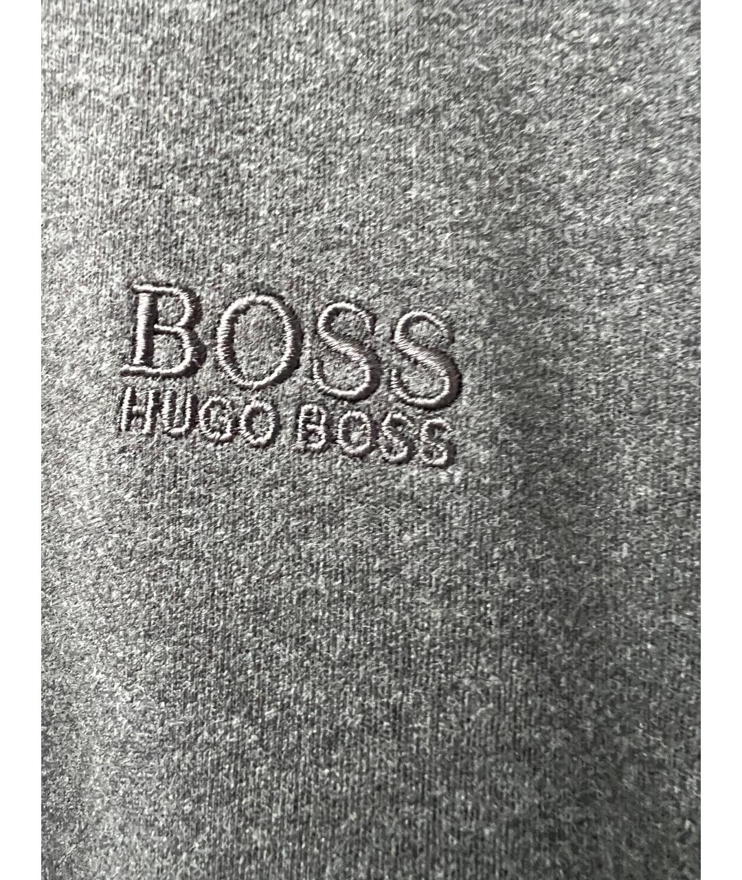 HUGO BOSS Серое поло с длинным рукавом, фото 2