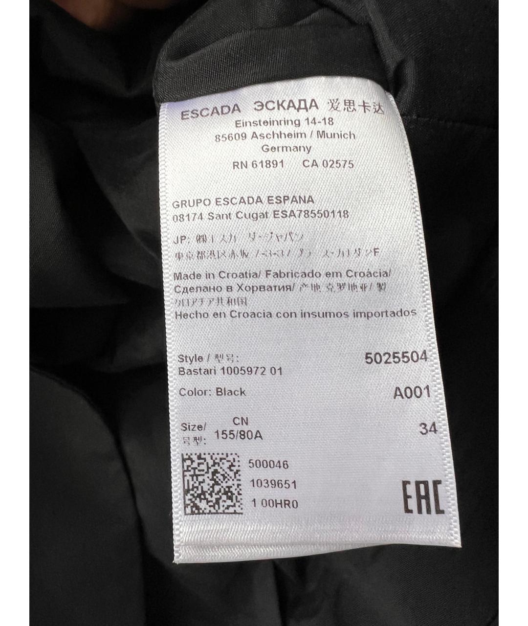 ESCADA Черный жакет/пиджак, фото 4