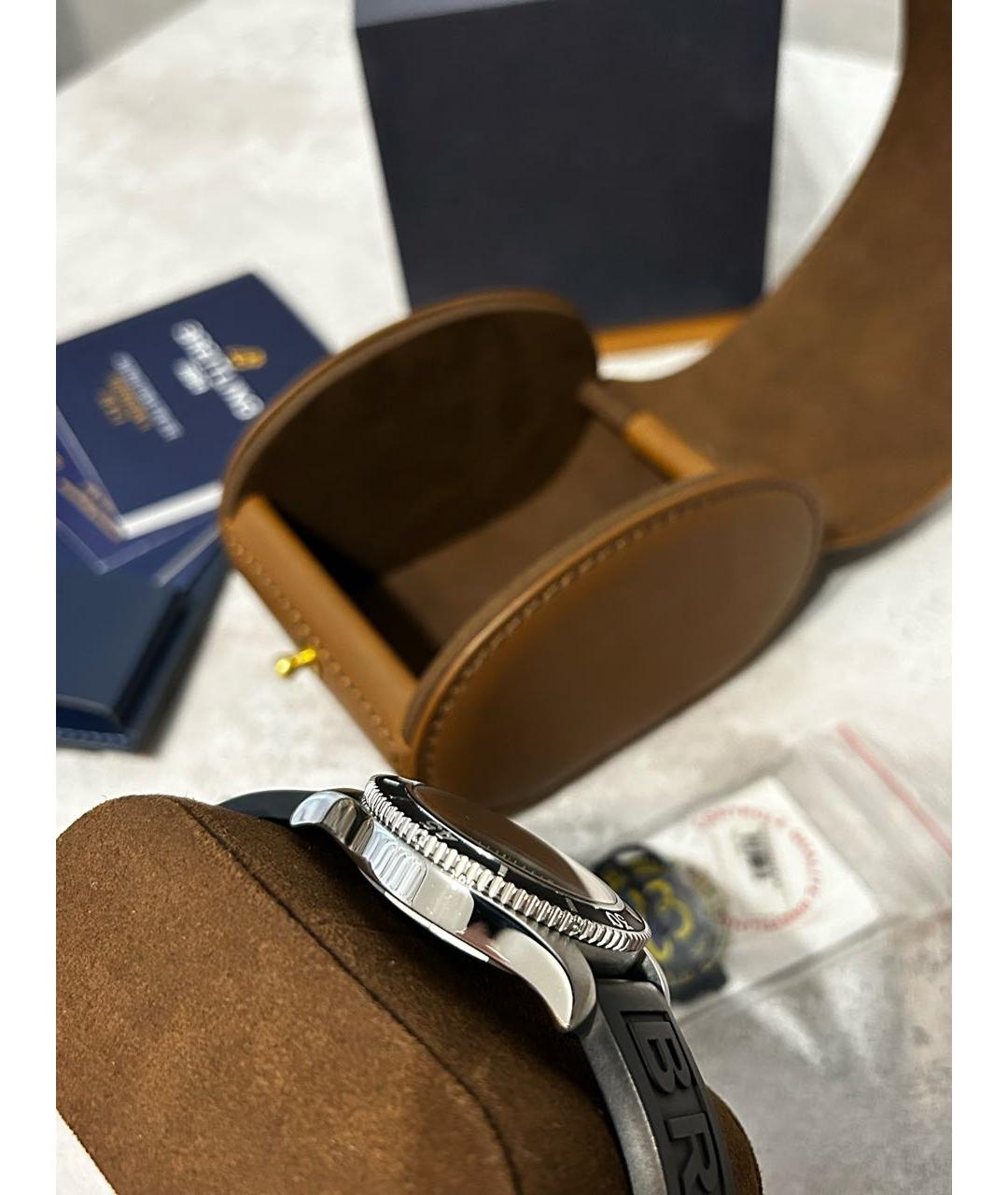 BREITLING SUPEROCEAN Черные стальные часы, фото 7