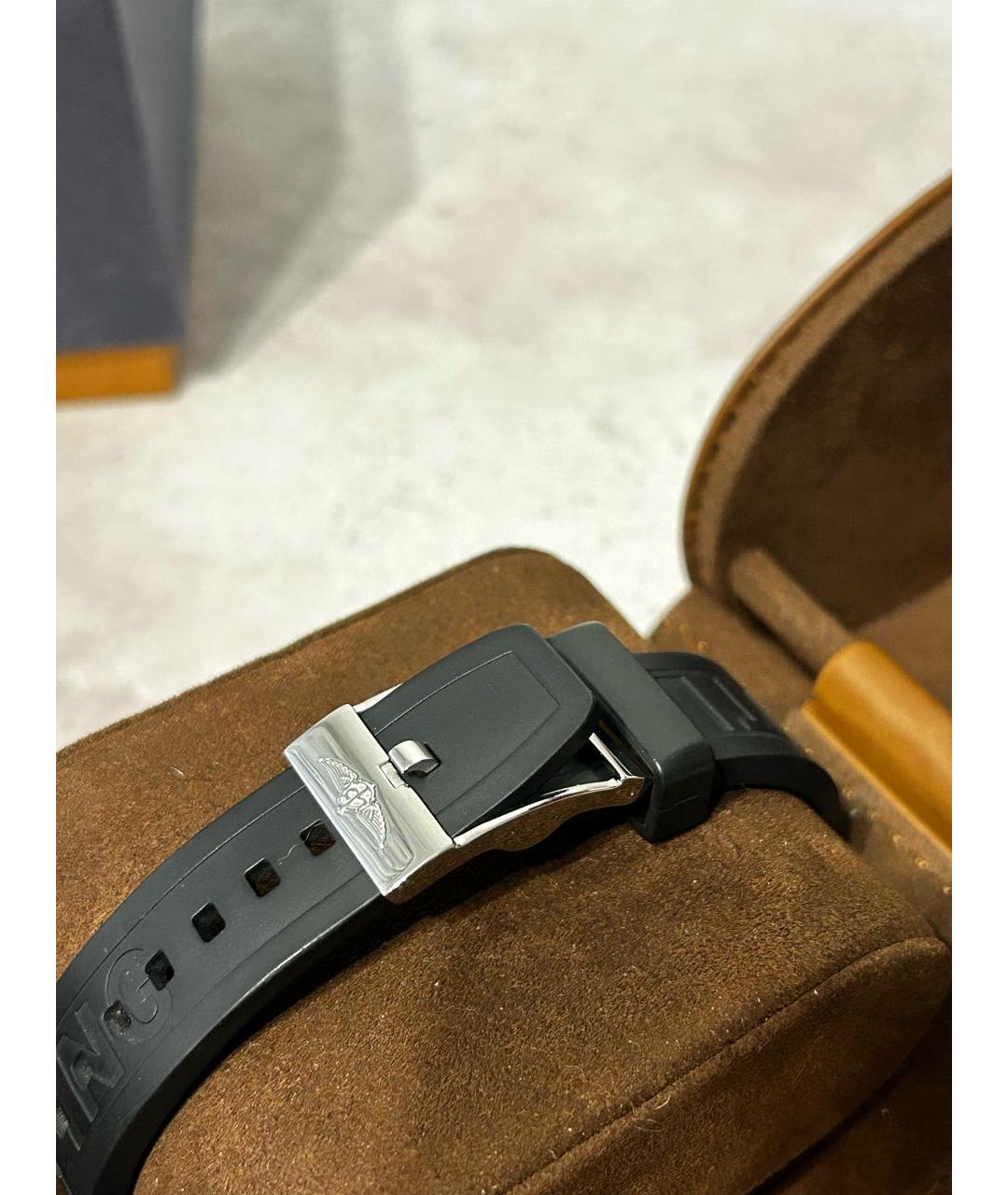 BREITLING SUPEROCEAN Черные стальные часы, фото 8