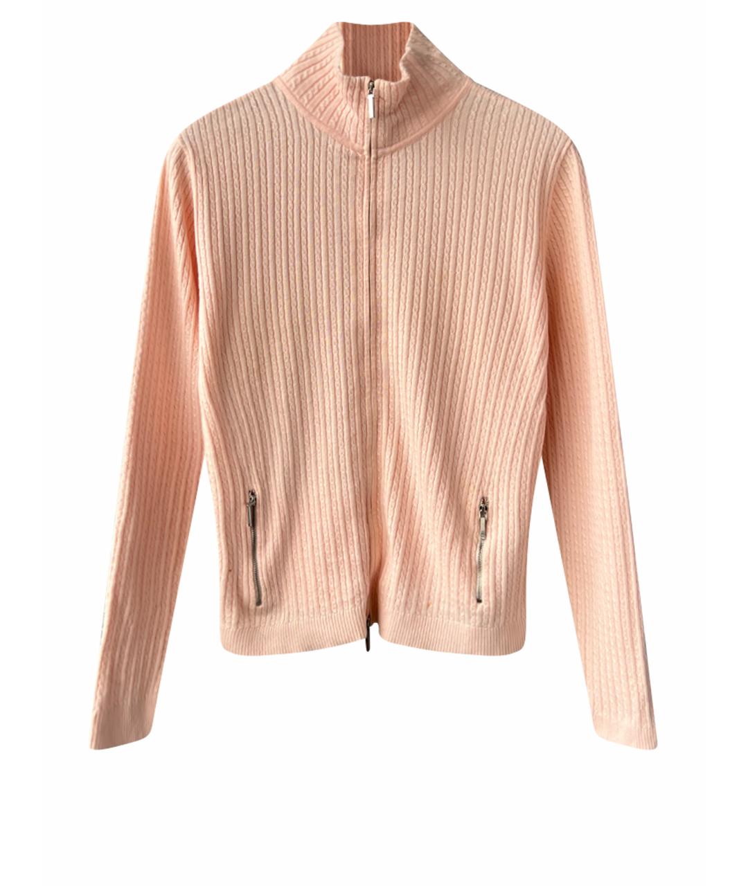 RALPH LAUREN Розовый хлопковый кардиган, фото 1