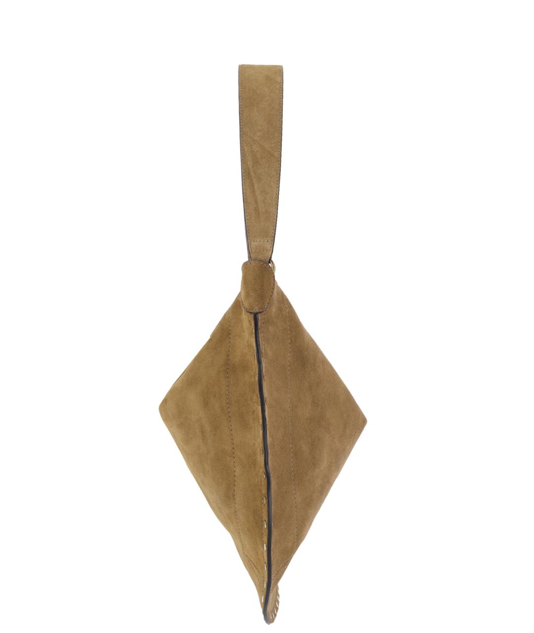 ISABEL MARANT Бежевая замшевая сумка через плечо, фото 5