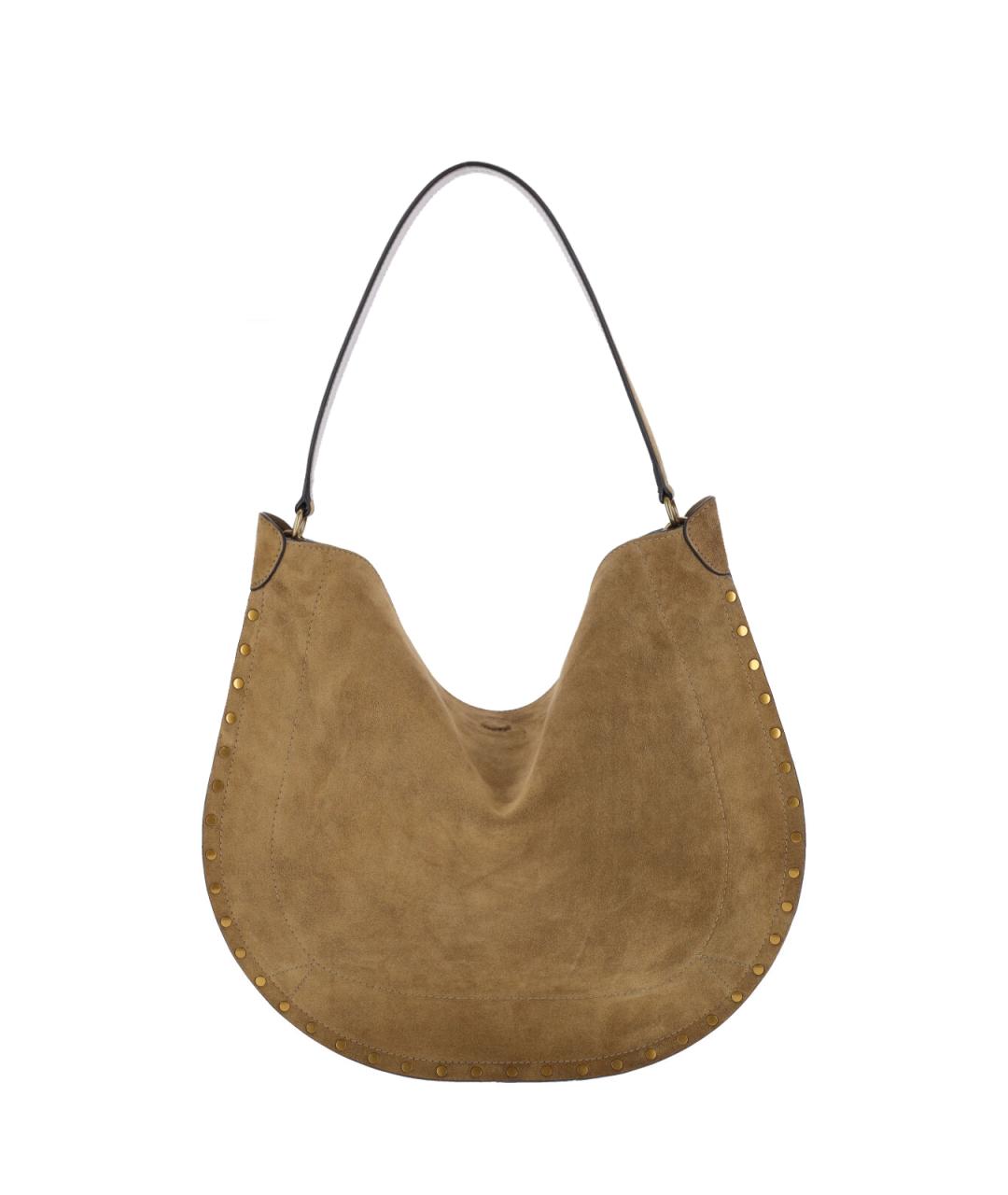 ISABEL MARANT Бежевая замшевая сумка через плечо, фото 3