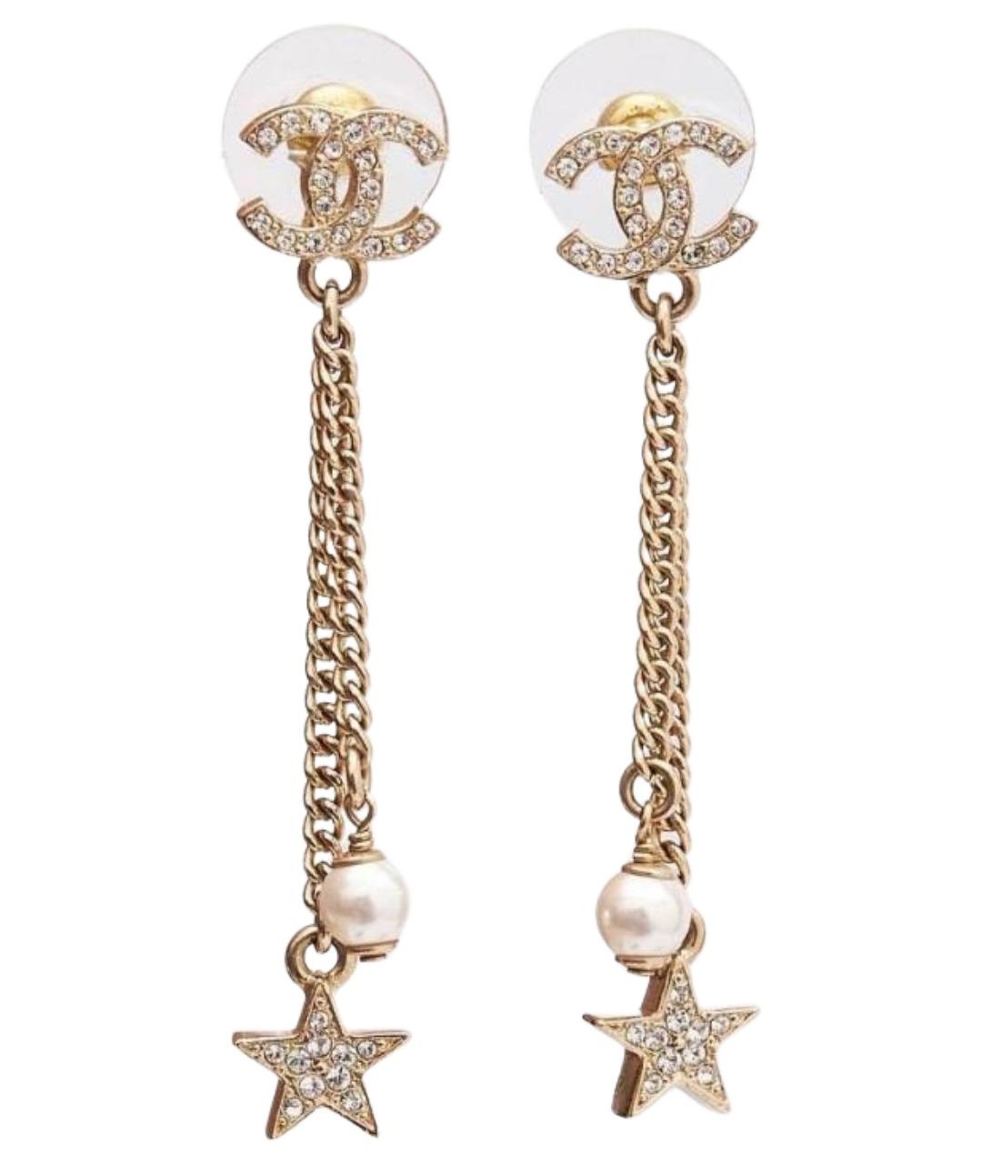 CHANEL Золотые серьги, фото 1