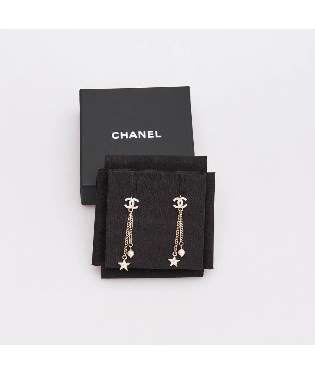 CHANEL Золотые серьги, фото 2