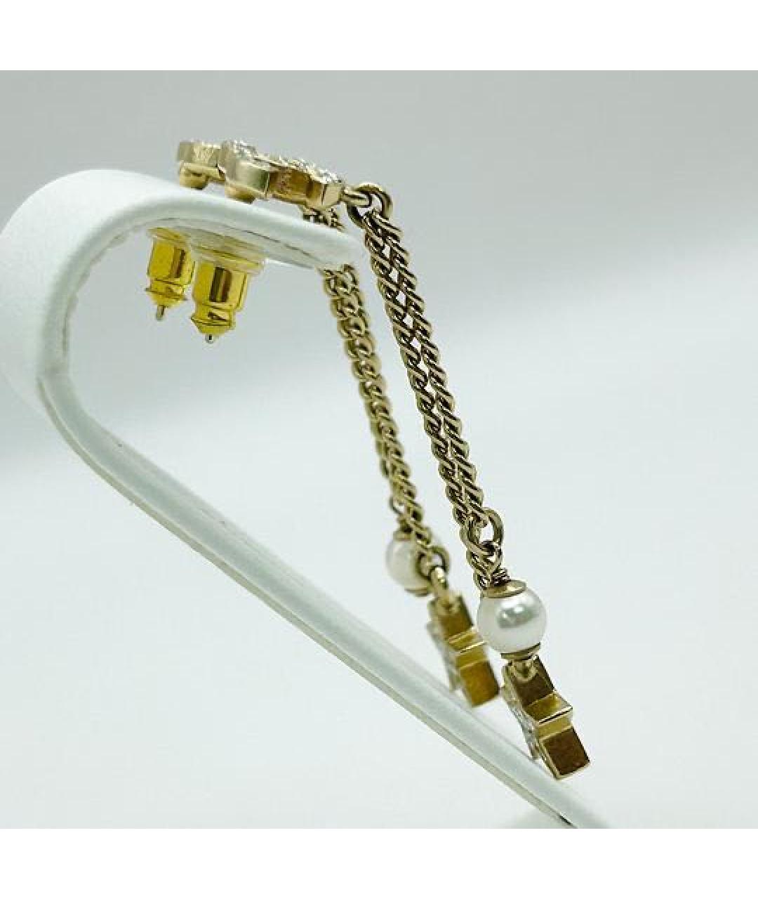 CHANEL Золотые серьги, фото 5