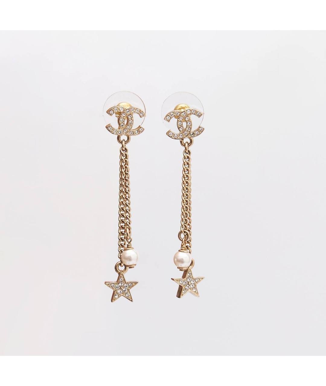 CHANEL Золотые серьги, фото 7