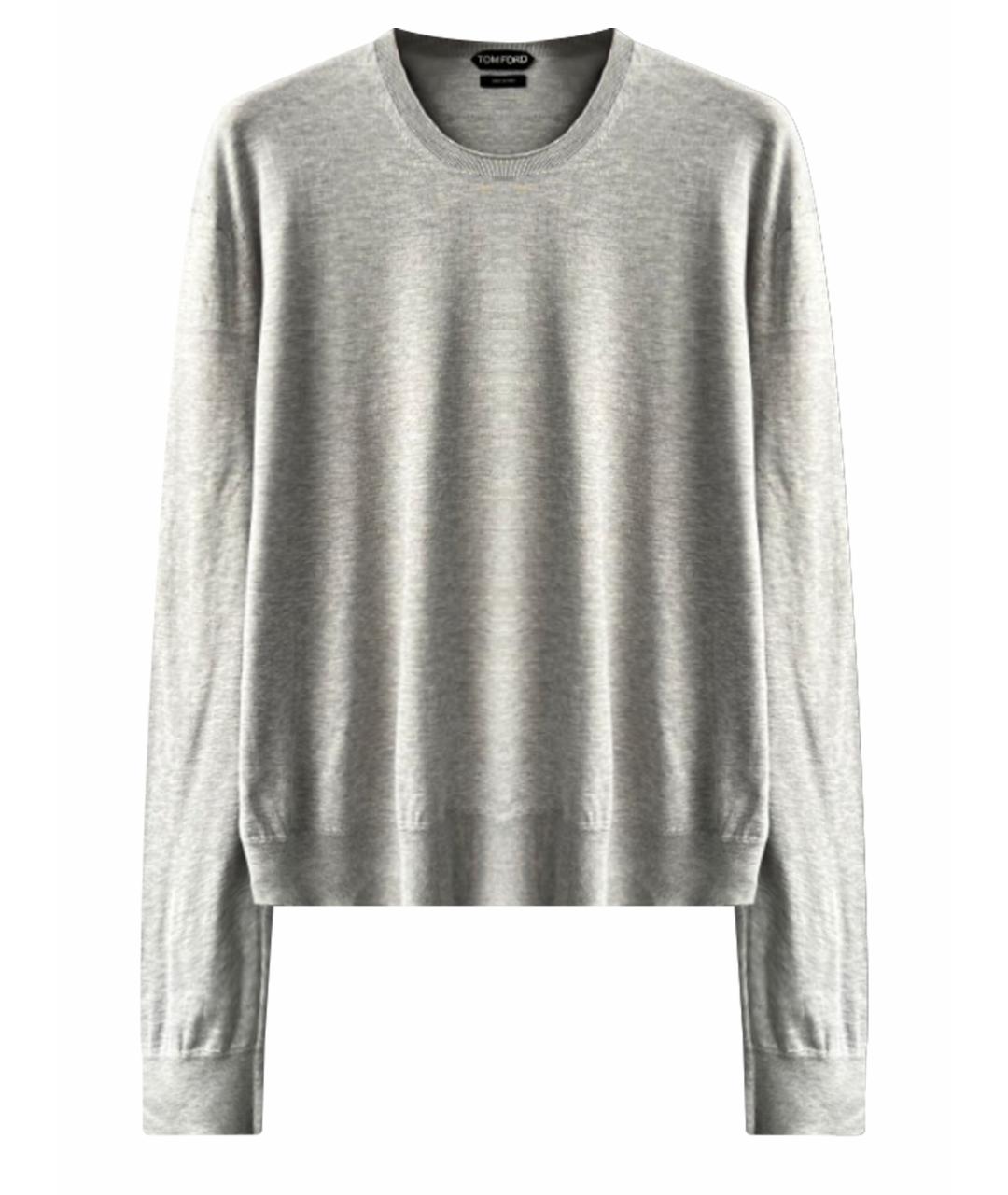 TOM FORD Серый шелковый джемпер / свитер, фото 1