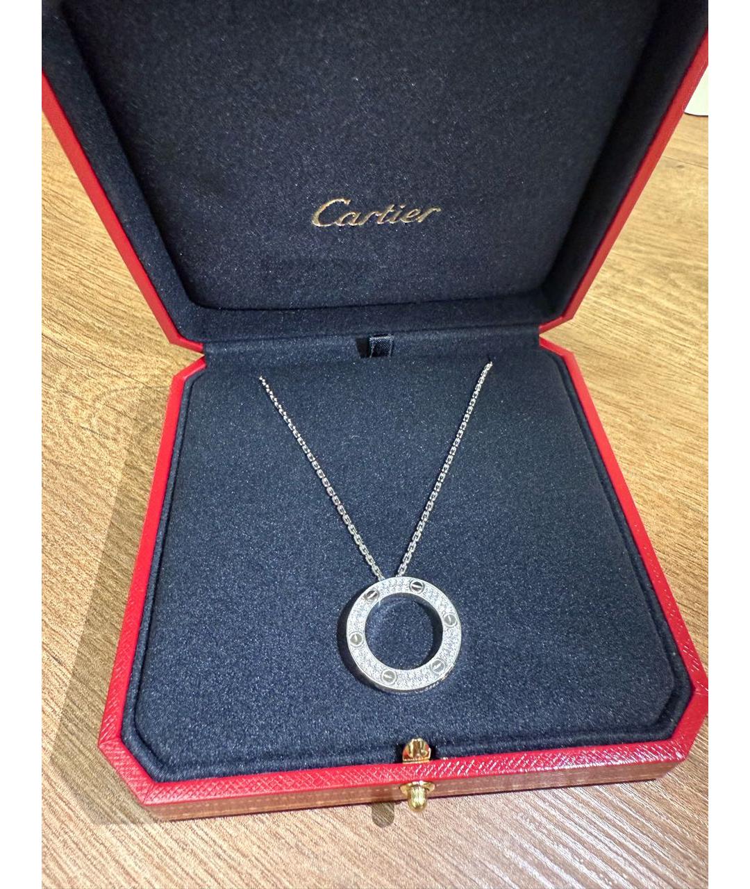 CARTIER Белое колье из белого золота, фото 8