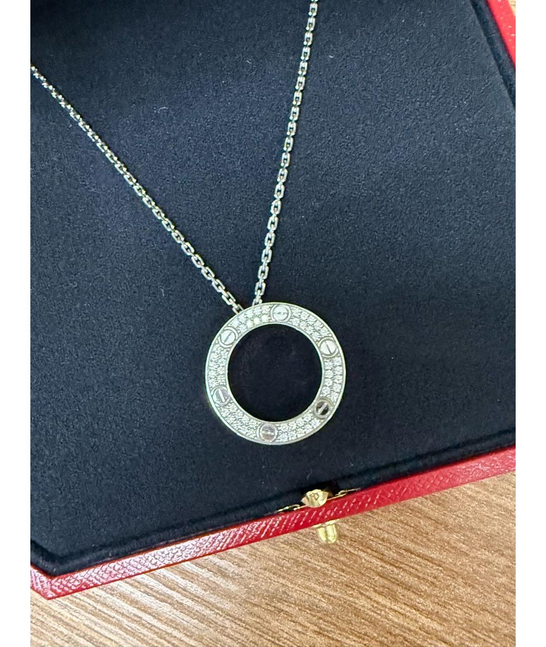 CARTIER Белое колье из белого золота, фото 5