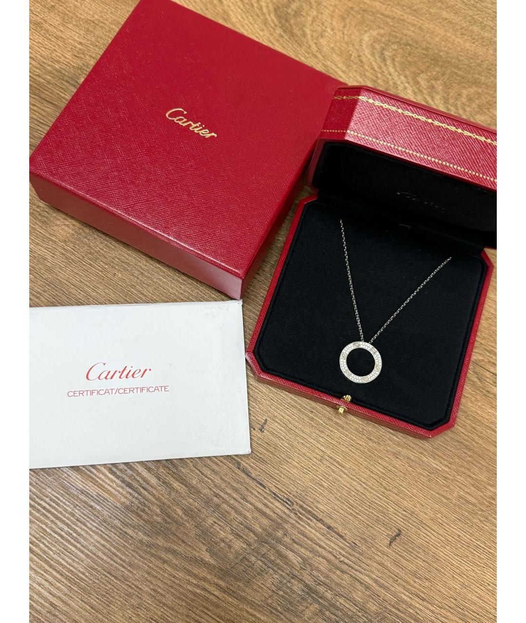 CARTIER Белое колье из белого золота, фото 6