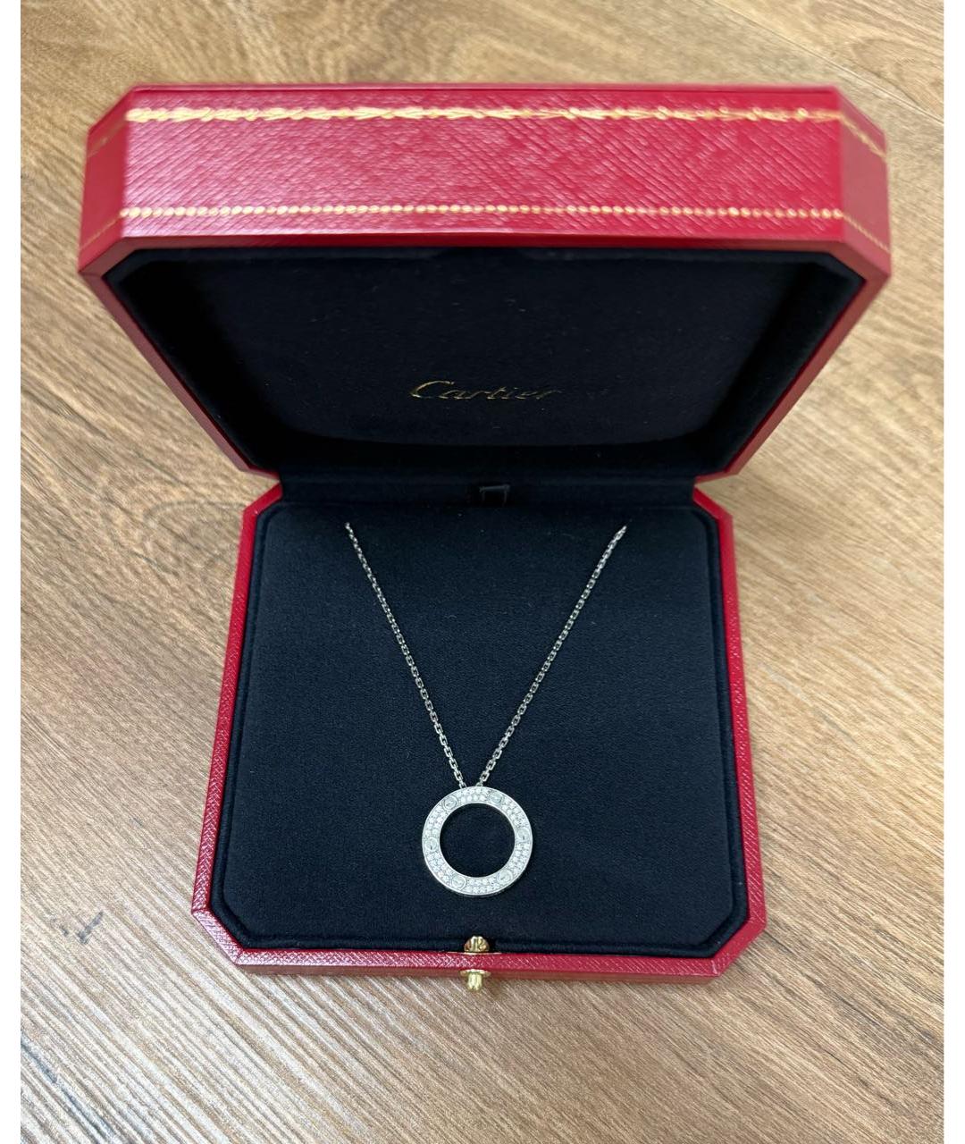 CARTIER Белое колье из белого золота, фото 3