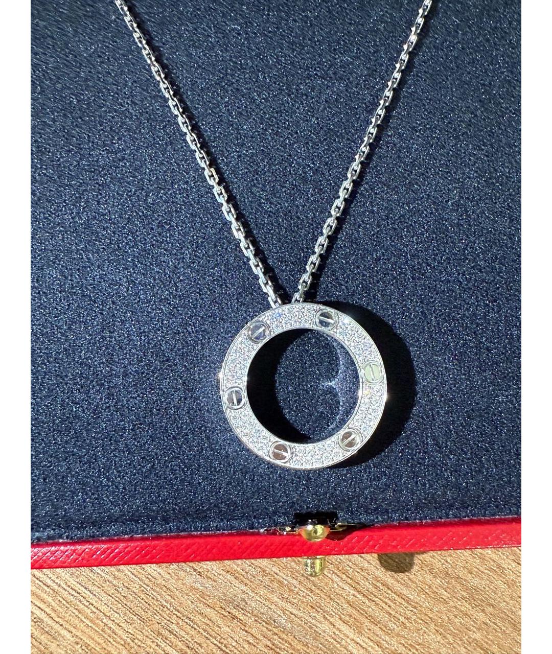 CARTIER Белое колье из белого золота, фото 4