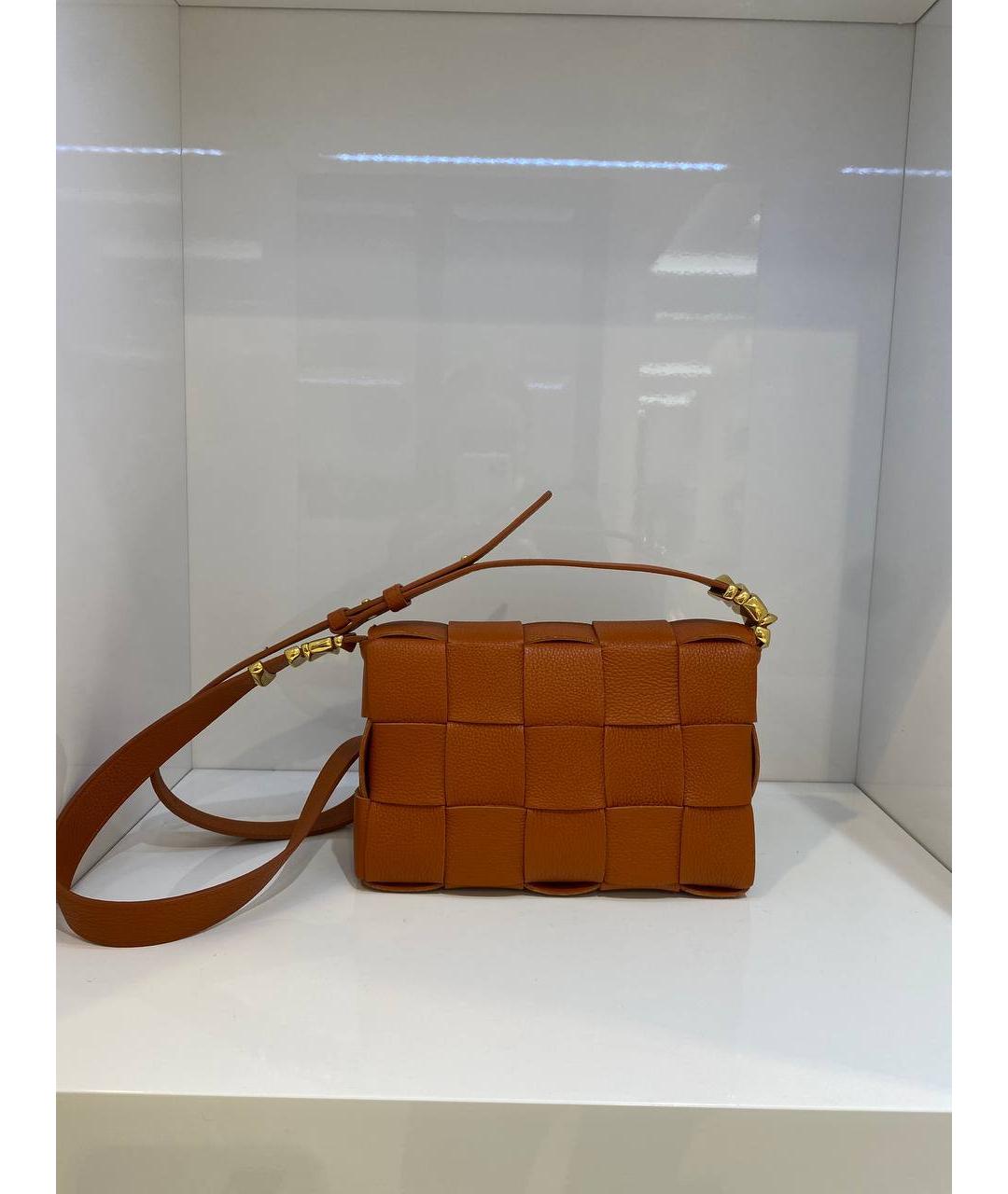 BOTTEGA VENETA Коричневая кожаная сумка через плечо, фото 2